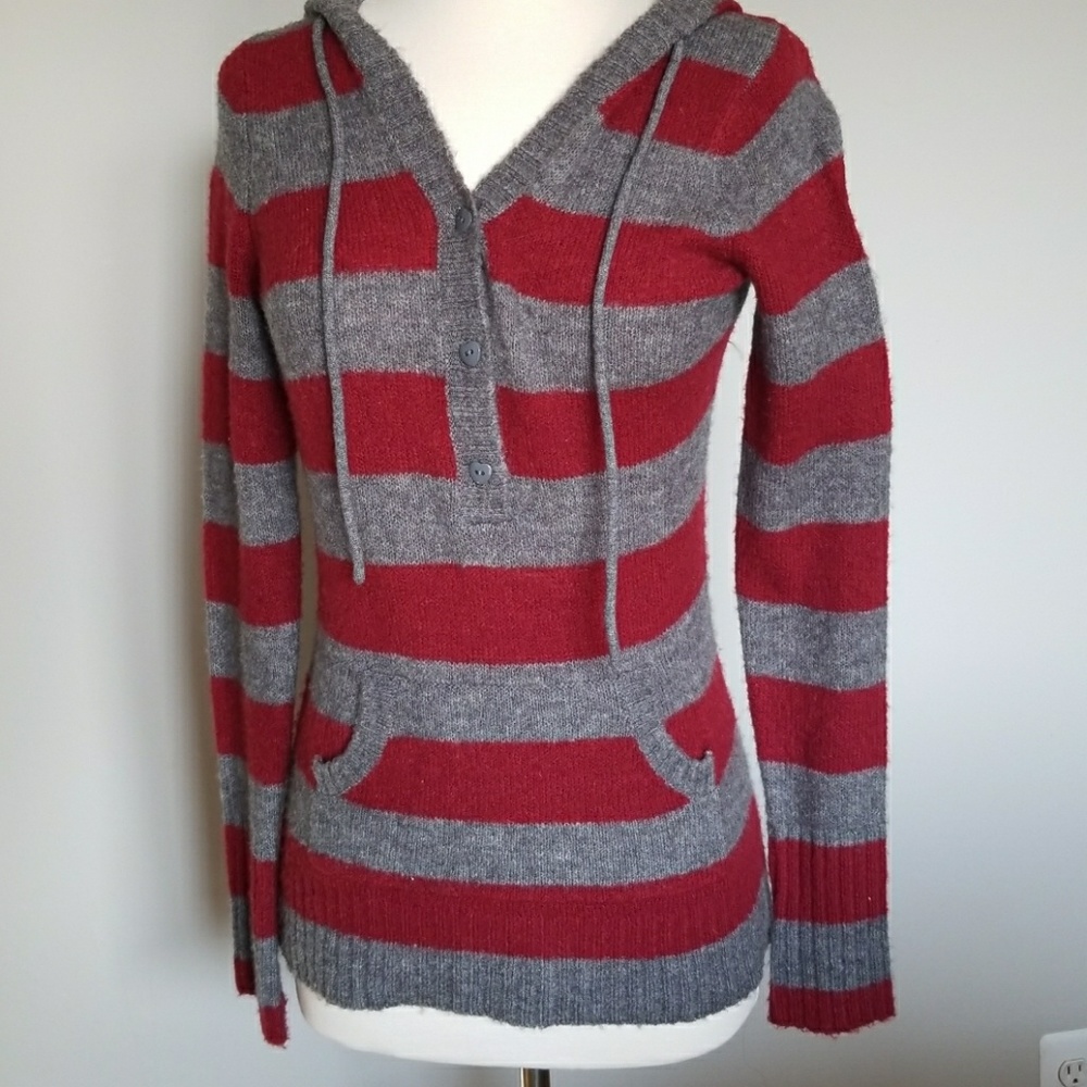 Striped Hooded Sweater